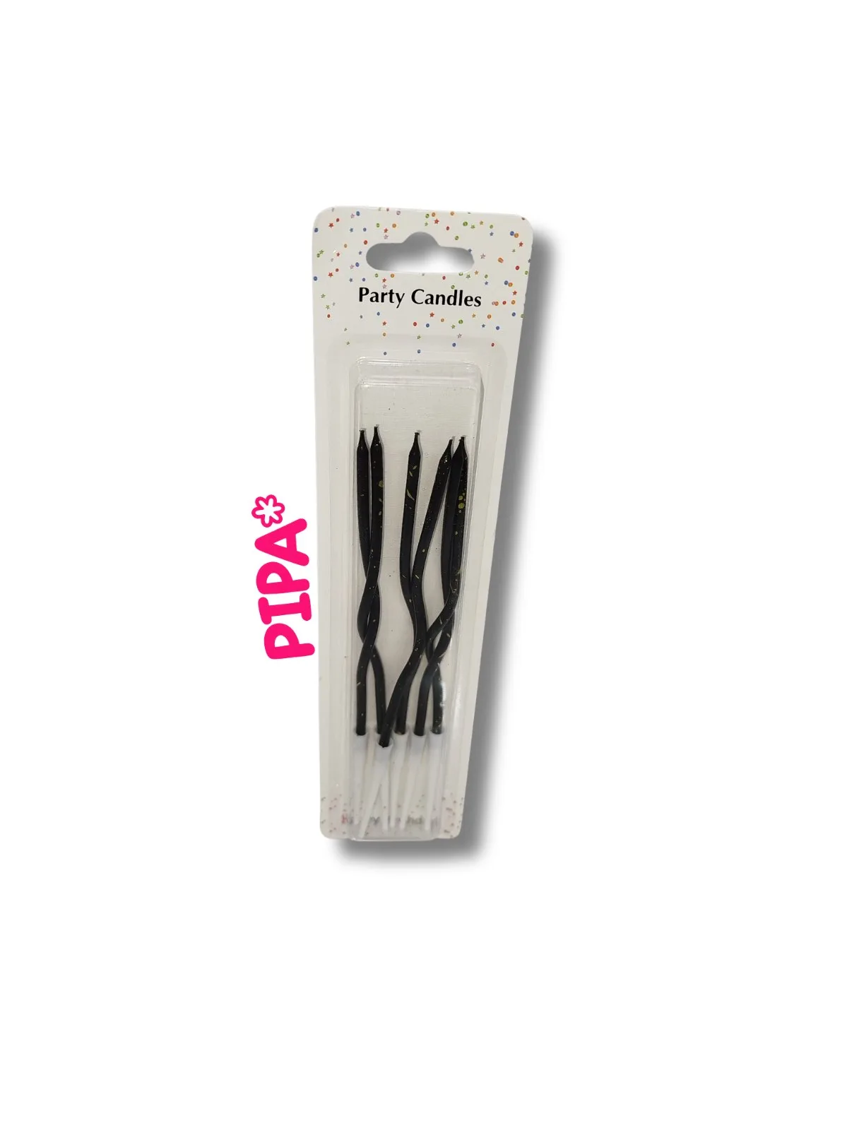 VELAS CURVAS X6 METALIZADAS CON MANCHAS, foto 3