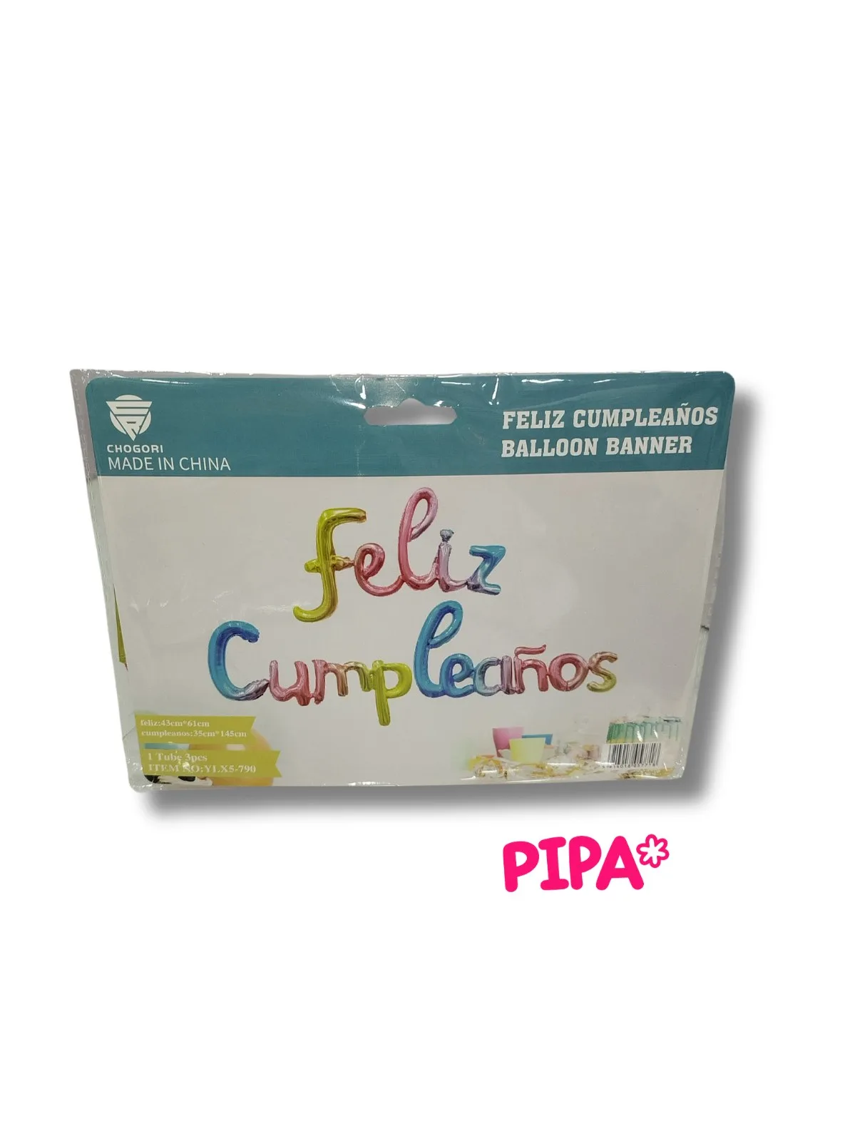 Feliz Cumpleaños Ballon Banner, foto 2