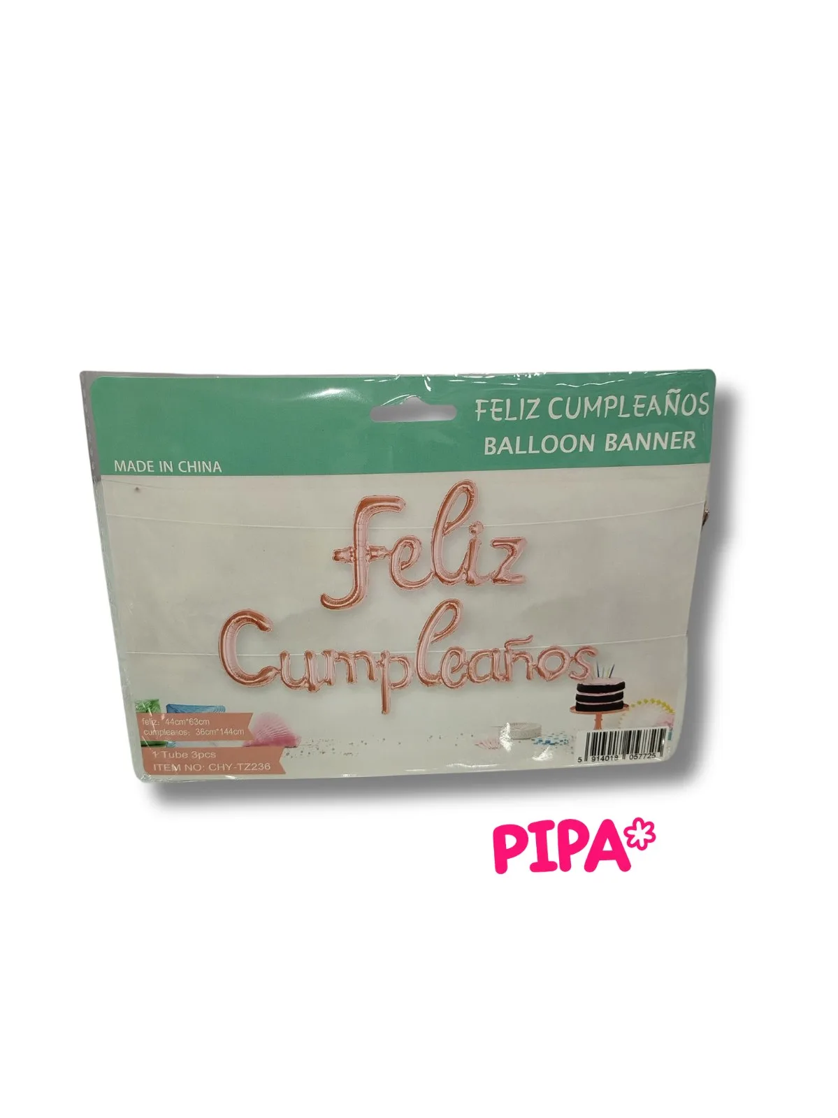 Feliz Cumpleaños Ballon Banner, foto 3