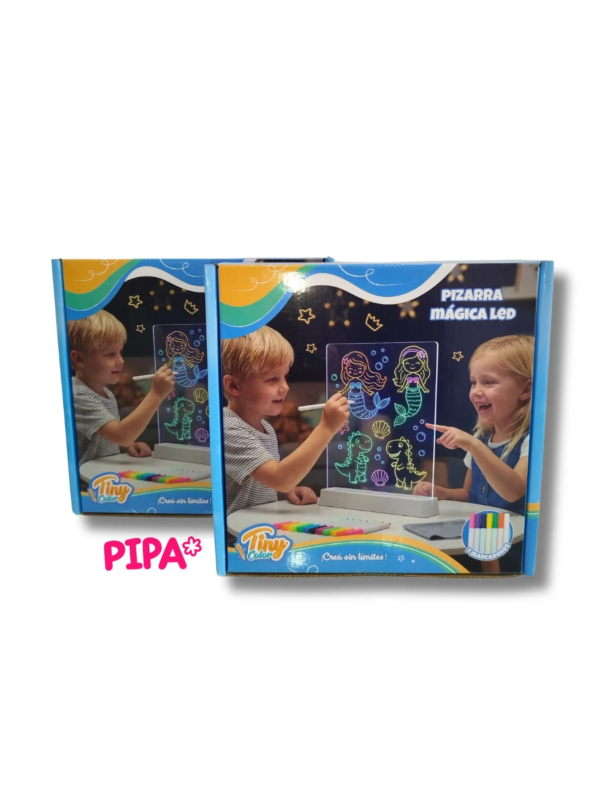 Pizarra magica led neon 15 x 15cms, foto 2